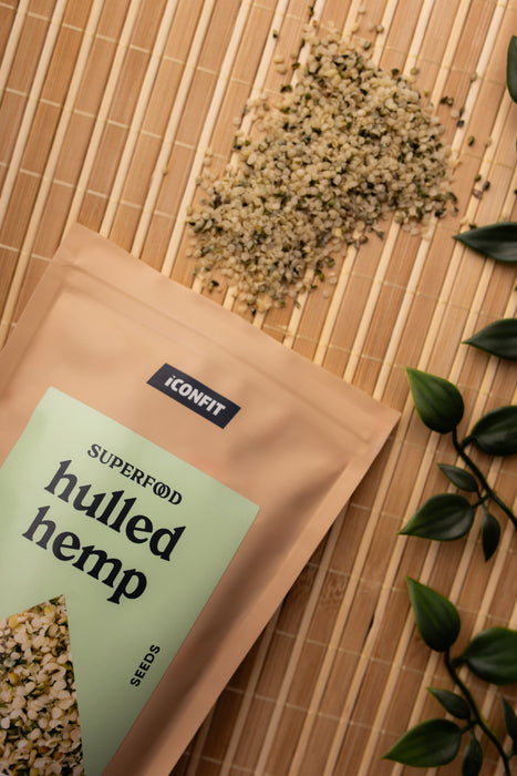 ICONFIT Luomu kuoritut hampunsiemenet (200 g)