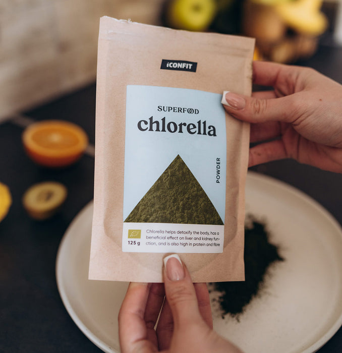 ICONFIT Ekologiški chlorelos milteliai (125 g)