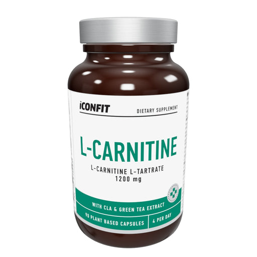 ICONFIT L-Carnitine with CLA & Green Tea, 90 Capsules — Nordic pack interactive 3D