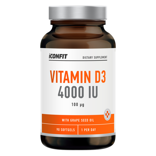 ICONFIT Витамин D3 4000 IU (100 µg, 90 капсули)